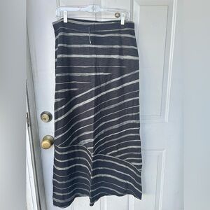 Express Black and Gray Maxi Skirt